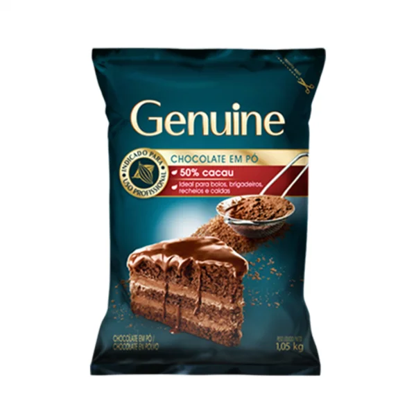 Chocolate em Pó 50% Cacau - 1,05kg - GENUINE