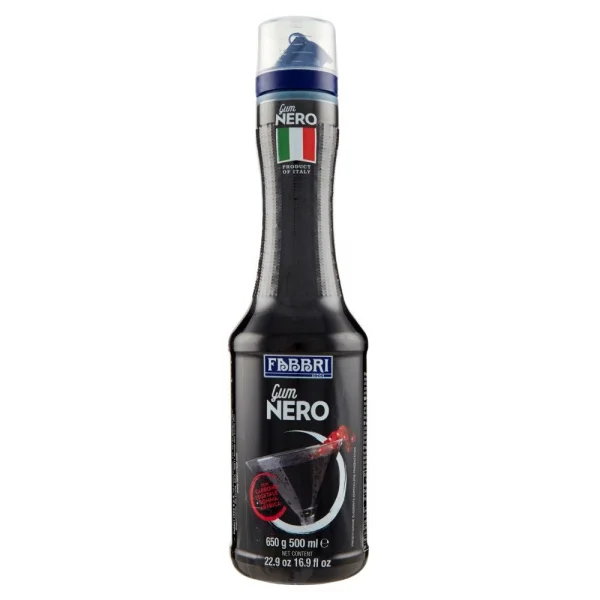 Xarope para Bebidas Gum Nero 500ml - FABBRI