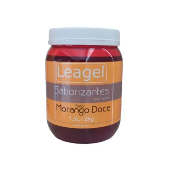 Pasta Saborizante Morango Doce - 1,5L / 2kg - LEAGEL