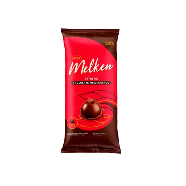 Chocolate em Gotas Meio Amargo Melken 2,05kg - Harald