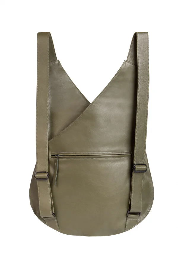 Bolsa de Couro Mochila Oval