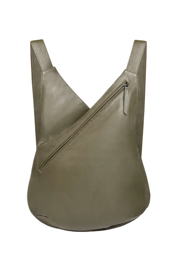 Bolsa de Couro Mochila Oval