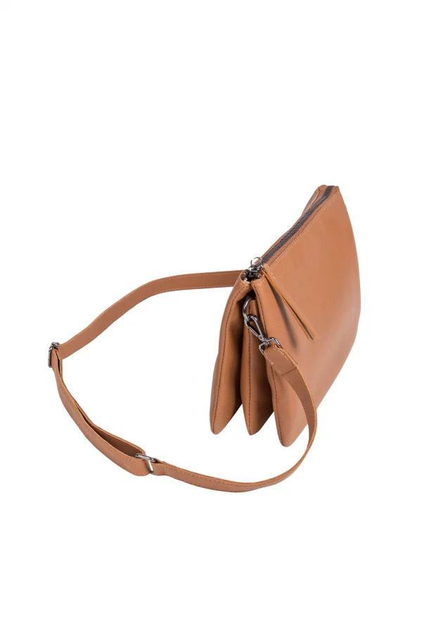 Bolsa de Couro Mary 3 Divis�es