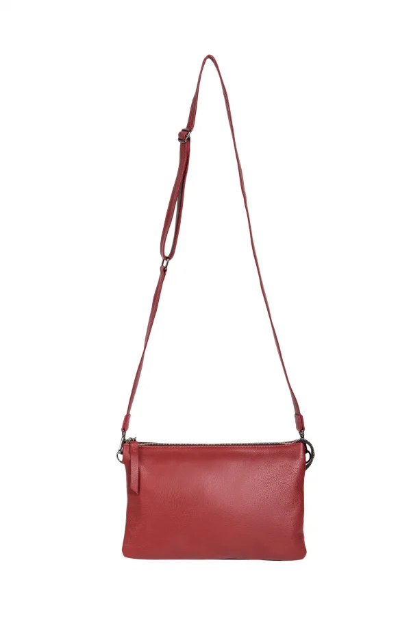 Bolsa de Couro Mary 3 Divis�es