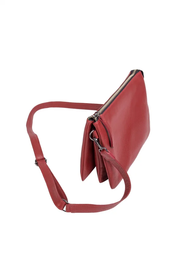 Bolsa de Couro Mary 3 Divis�es