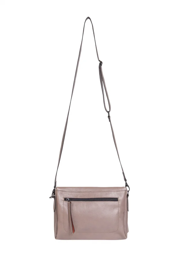 Bolsa de Couro Pochete Transpassada Led