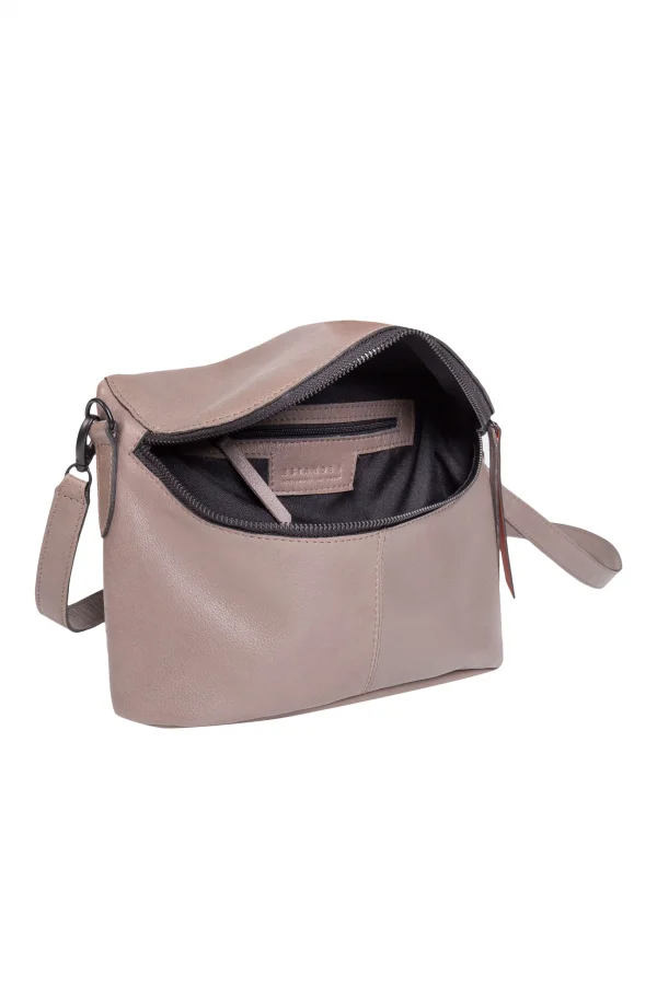 Bolsa de Couro Pochete Transpassada Led