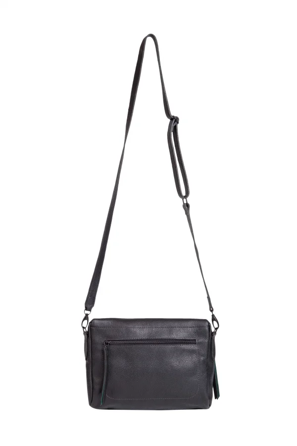 Bolsa de Couro Pochete Transpassada Led