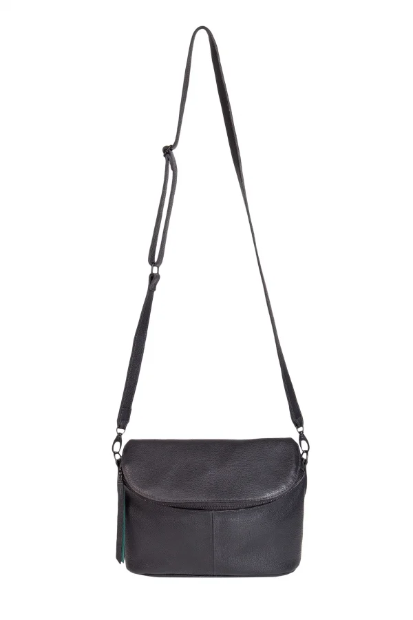 Bolsa de Couro Pochete Transpassada Led