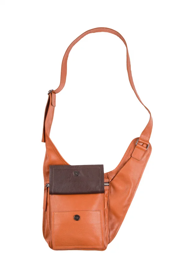 Bolsa de Couro Transpassada Italy