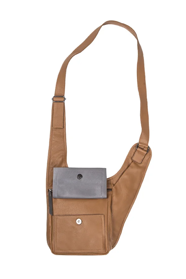 Bolsa de Couro Transpassada Italy