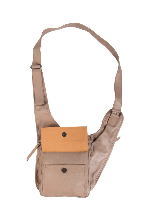 Bolsa de Couro Transpassada Italy