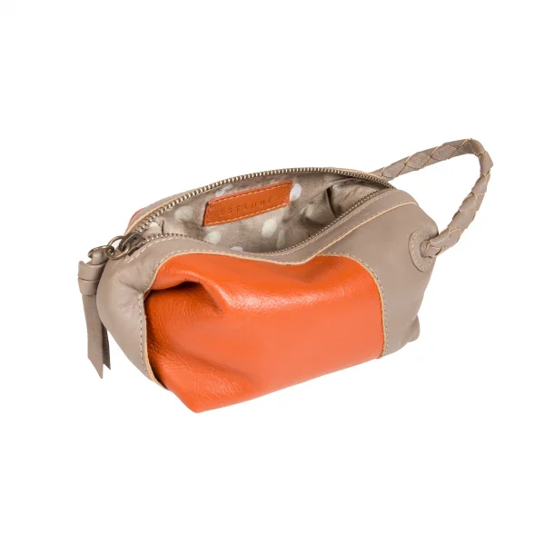 Necessaire Bicolor Couro