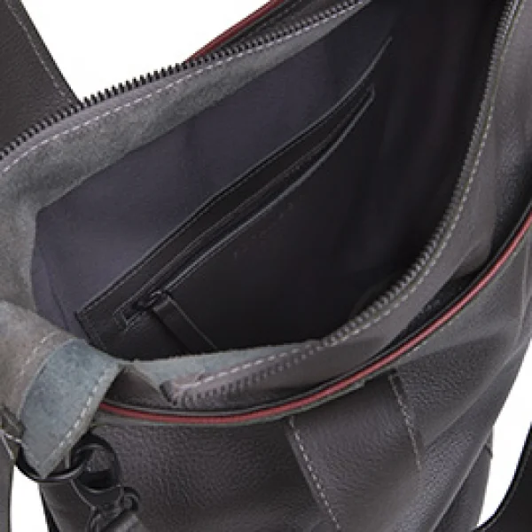 Bolsa de Couro Shopping Bag Fundo Oval