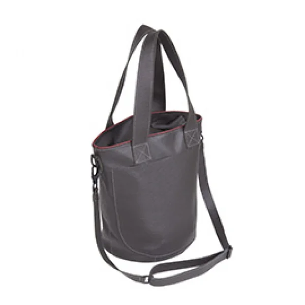 Bolsa de Couro Shopping Bag Fundo Oval