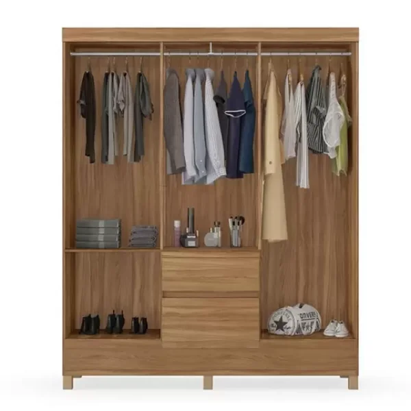 Guarda Roupa Casal 6 Portas Flash ll Amêndola Touch Demóbile