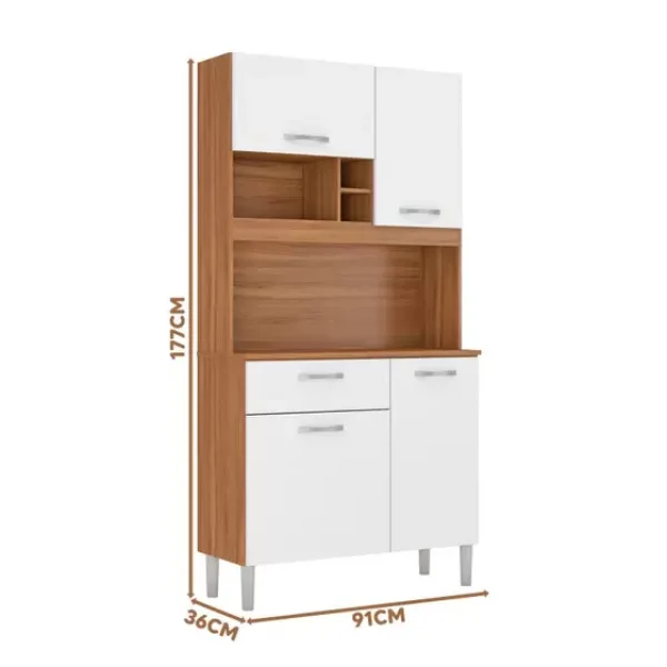 Cozinha Compacta Malta 4 Portas 1 Gaveta  Dembile