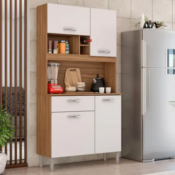 Cozinha Compacta Malta 4 Portas 1 Gaveta  Dembile