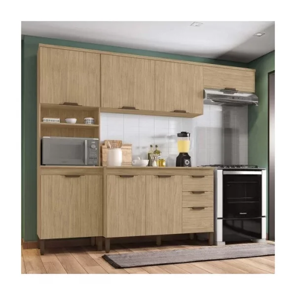 Cozinha Completa Milena 5 Peas 7 Portas 2 Gavetas Cartagena  Incorplac