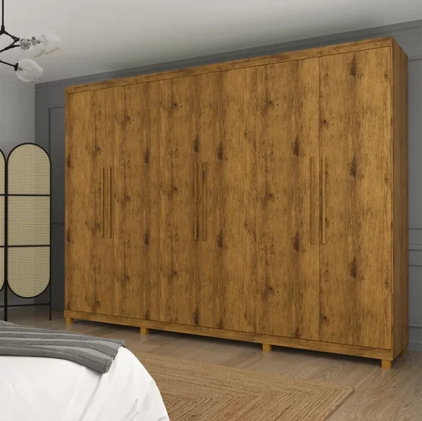Guarda-Roupa 6 Portas e 4 Gavetas 100% MDF Gelius Absolut Madeirado