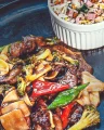 Op��o 01: Cozinha Chinesa: Fatias de carne com br�colis
