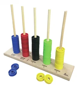 baco 05 Colunas                                   (50 rodinhas em madeira)