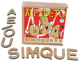 Alfabeto Recortado peq. - 5,5x5,5 cm c/ 40 ps