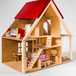 Casa de Boneca - Chal com Mveis