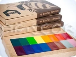 Giz de Cera Blocos Apiscor 16 cores