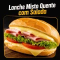 Lanche Misto Quente com Salada