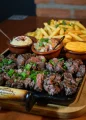 Churrasco com Fritas Churrasco com Fritas
