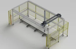 Centro de paletizacin de robot cartesiano