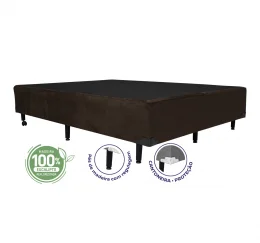 Cama Box Casal 1,38  - TC: Suede Cohiba 1,38X1,88X0,28
