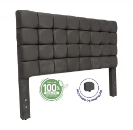 Cabeceira King 1,95x1,25 Montreal  - TC:  Suede Cinza Amassado