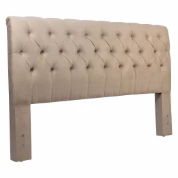 Cabeceira King 1,95x1,25 Captone Paris  - TC:  Suede Imbuia Amassado