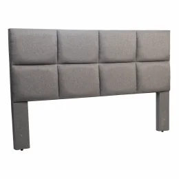 Cabeceira King 1,95x1,25 Londres  - TC:  Linho Cinza