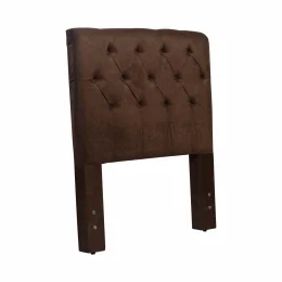 Cabeceira Solteiro King 1,00x1,25 Captone Paris   - TC:  Suede Cohiba