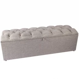 RECAMIER QUEEN PARIS CAPTON 1,50 LINHO CINZA