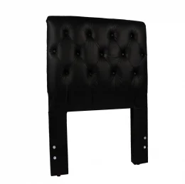 Cabeceira Solteiro 0,90x1,25 Paris Captone - TC: Corino Preto