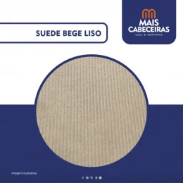PAINEL SEVILHA SUEDE BEGE LISO 3,00 x 1,00 (altura)