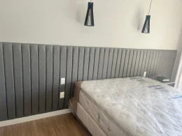 Painel Mlaga Linho Cinza 3,25 x 1,25