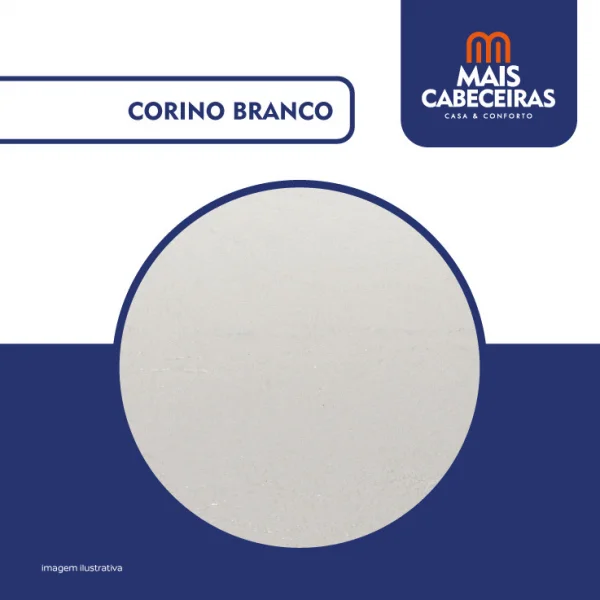 Cama Box Queen 1,58 - TC: Corino Branco 1,58X1,98X0,28