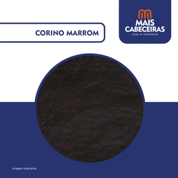 Cama Box Ba Casal 1,38  - TC: Corino Marrom 1,38x1,88x0,39