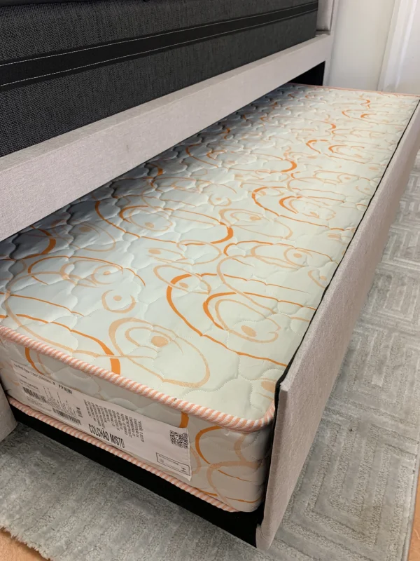 CAMA BOX COM CAMA AUXILIAR 0,88 x 1,88 x 0,43