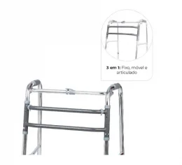 Andador De AlumNio - D10 - 3 Em 1