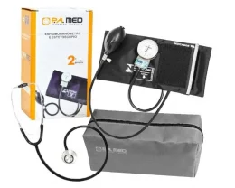 Conjunto EstetoscPio + EsfigmomanMetro Preto - Pa Med