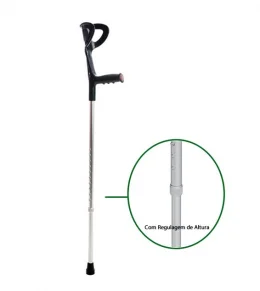 Muleta Canadense Preta Unidade D6 - Dellamed