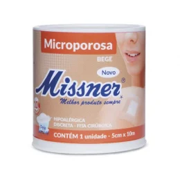 Fita Micropore Bege 5cm X 10m - Missner