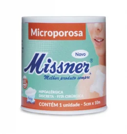 Fita Micropore Branca 5cm X 10m Missner