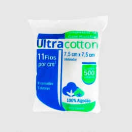 Gaze 7,5x7,5 11fios Nao Esteril Ultracotton C/500 Unidade